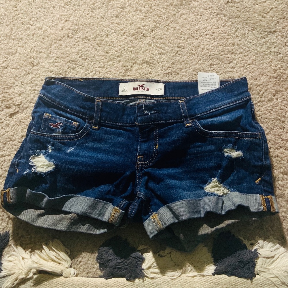 Hollister Co. Blue Jean Shorts
